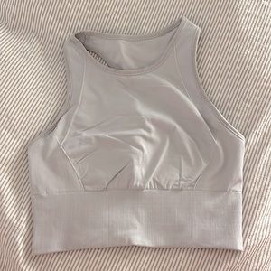 Lululemon sports bra high neck crop top